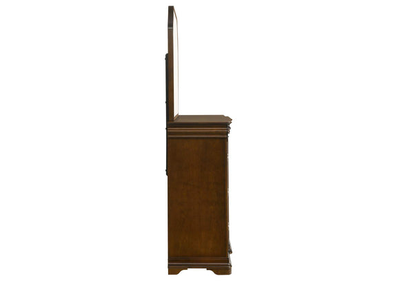 205303M Garland 9-drawer Bedroom Dresser with Mirror Brown Cherry