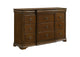 205303 Garland 9-drawer Bedroom Dresser Cabinet Brown Cherry