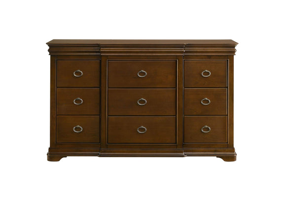 205303 Garland 9-drawer Bedroom Dresser Cabinet Brown Cherry