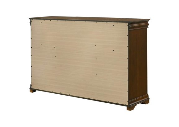 205303 Garland 9-drawer Bedroom Dresser Cabinet Brown Cherry