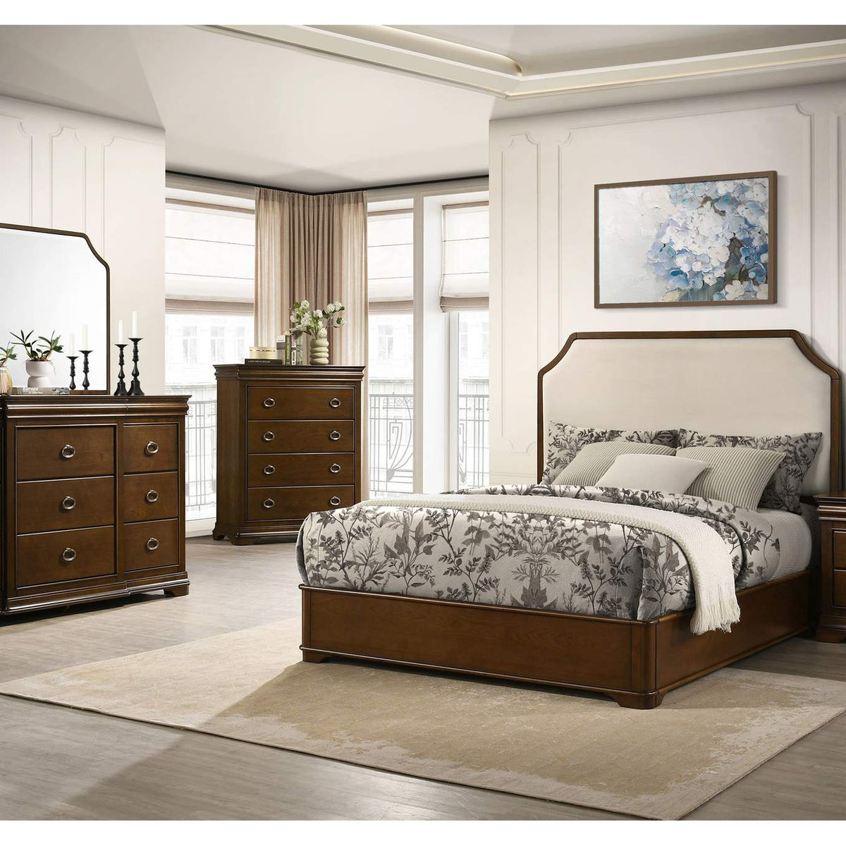 205303 Garland 9-drawer Bedroom Dresser Cabinet Brown Cherry