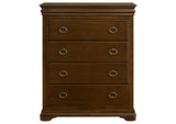205305 Garland 4-drawer Bedroom Chest of Drawers Brown Cherry