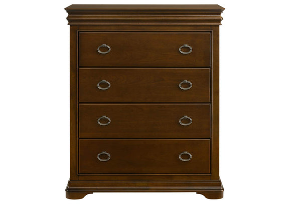 205305 Garland 4-drawer Bedroom Chest of Drawers Brown Cherry