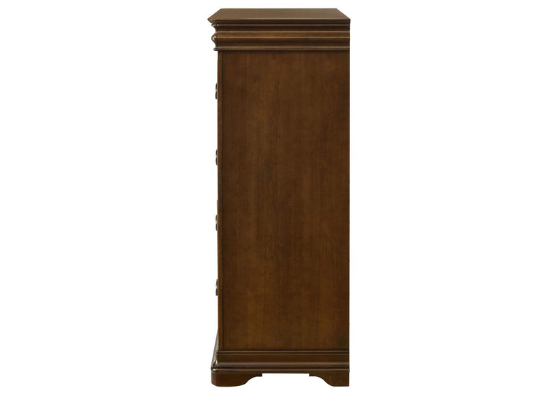 205305 Garland 4-drawer Bedroom Chest of Drawers Brown Cherry