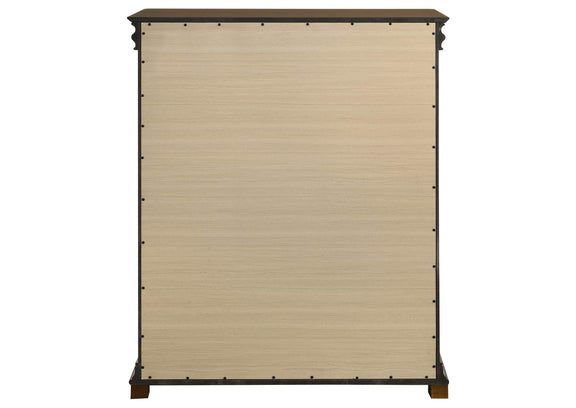 205305 Garland 4-drawer Bedroom Chest of Drawers Brown Cherry