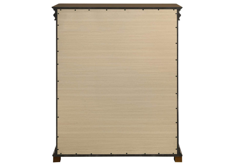 205305 Garland 4-drawer Bedroom Chest of Drawers Brown Cherry