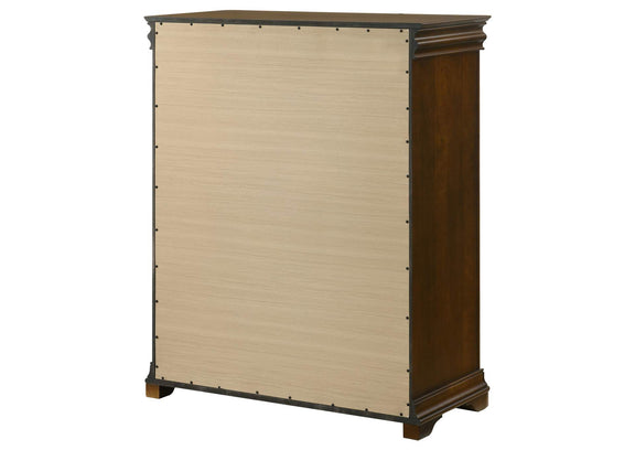 205305 Garland 4-drawer Bedroom Chest of Drawers Brown Cherry
