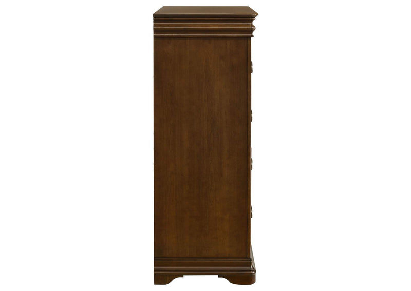 205305 Garland 4-drawer Bedroom Chest of Drawers Brown Cherry