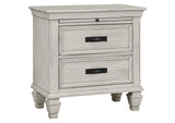 205330KE-S4 Franco 4-piece Eastern King Bedroom Set Distressed White