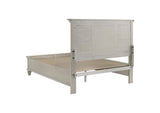 205330Q Franco Wood Queen Storage Panel Bed Distressed White