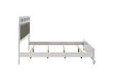 205891KE Barzini Wood Eastern King Panel Bed White
