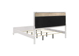 205891KW Barzini Wood California King Panel Bed White