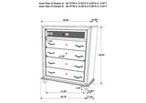 205891Q-S5 Barzini 5-piece Queen Bedroom Set White