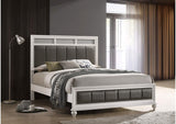 205891Q Barzini Wood Queen Panel Bed White