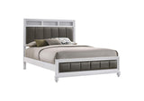 205891Q Barzini Wood Queen Panel Bed White