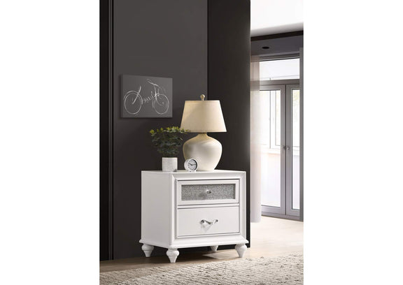205892 Barzini 2-drawer Nightstand White