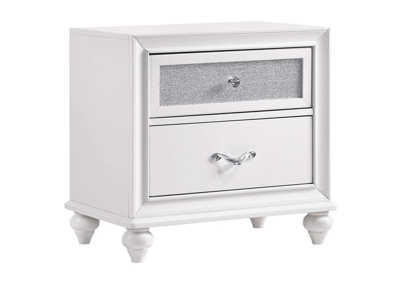 205892 Barzini 2-drawer Nightstand White