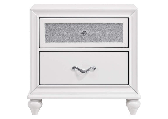 205892 Barzini 2-drawer Nightstand White