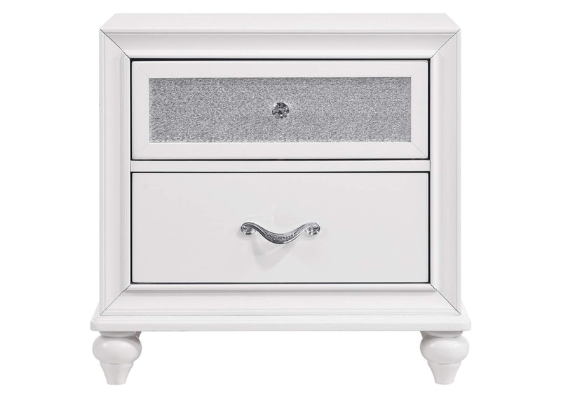 205892 Barzini 2-drawer Nightstand White