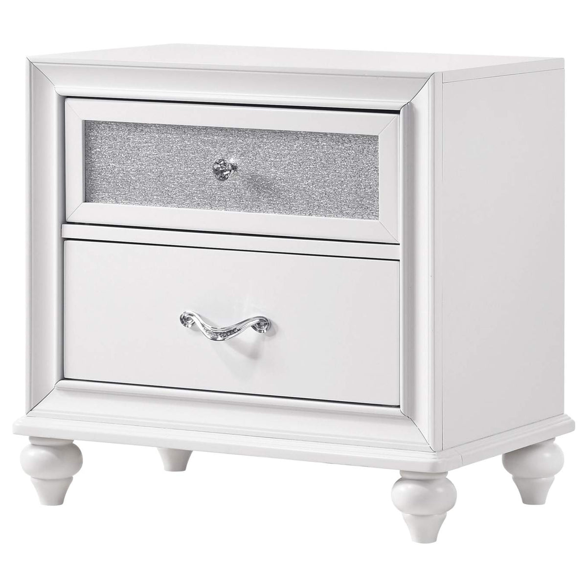 205892 Barzini 2-drawer Nightstand White