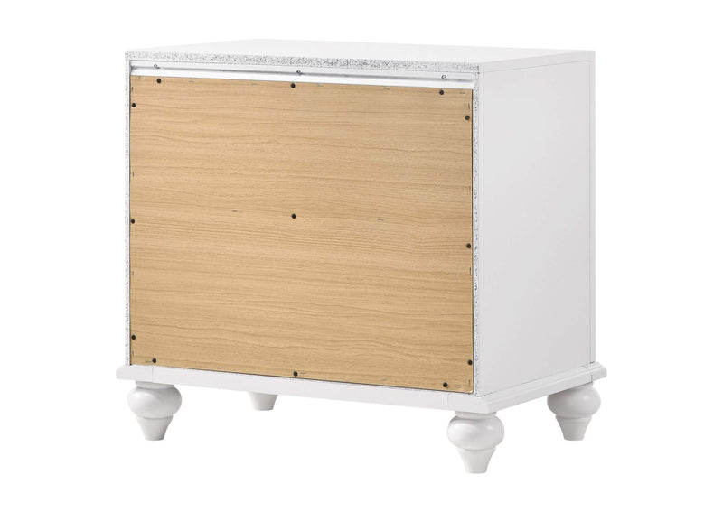 205892 Barzini 2-drawer Nightstand White