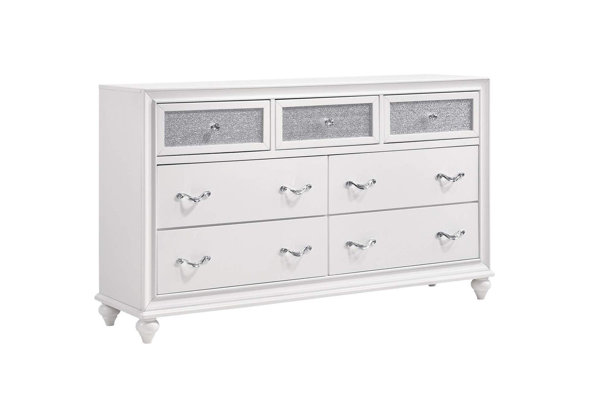 205893 Barzini 7-drawer Dresser White
