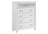 205895 Barzini 5-drawer Bedroom Chest White