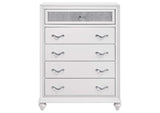 205895 Barzini 5-drawer Bedroom Chest White