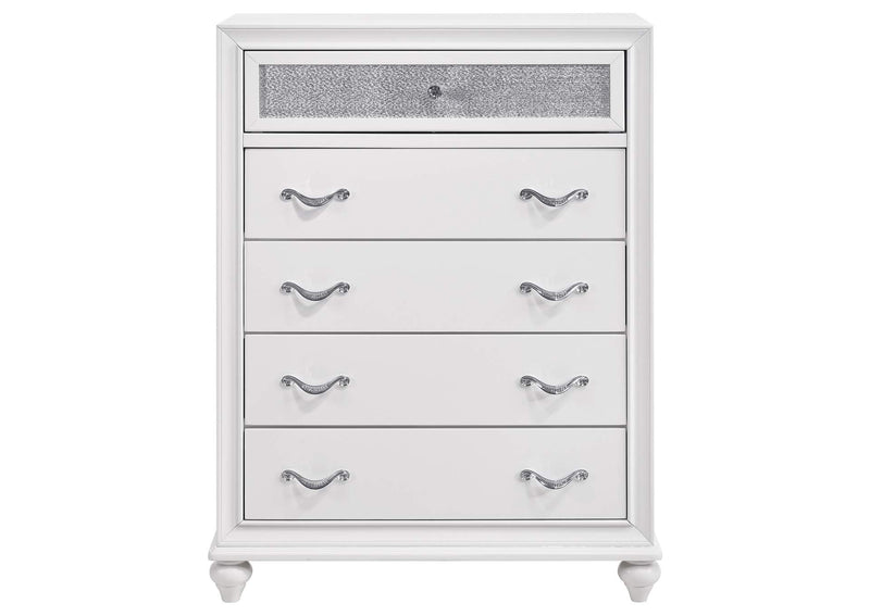205895 Barzini 5-drawer Bedroom Chest White