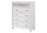 205895 Barzini 5-drawer Bedroom Chest White