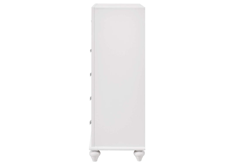 205895 Barzini 5-drawer Bedroom Chest White