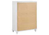 205895 Barzini 5-drawer Bedroom Chest White