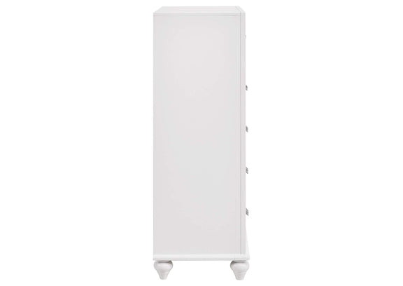 205895 Barzini 5-drawer Bedroom Chest White