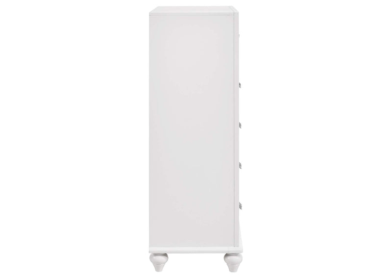 205895 Barzini 5-drawer Bedroom Chest White