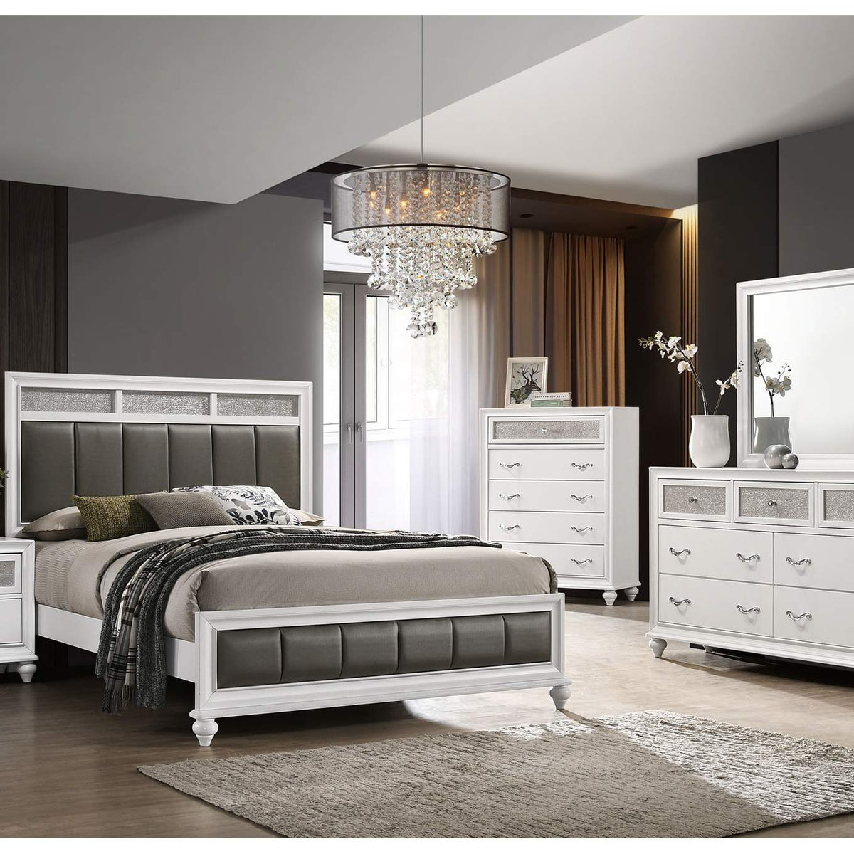 205895 Barzini 5-drawer Bedroom Chest White