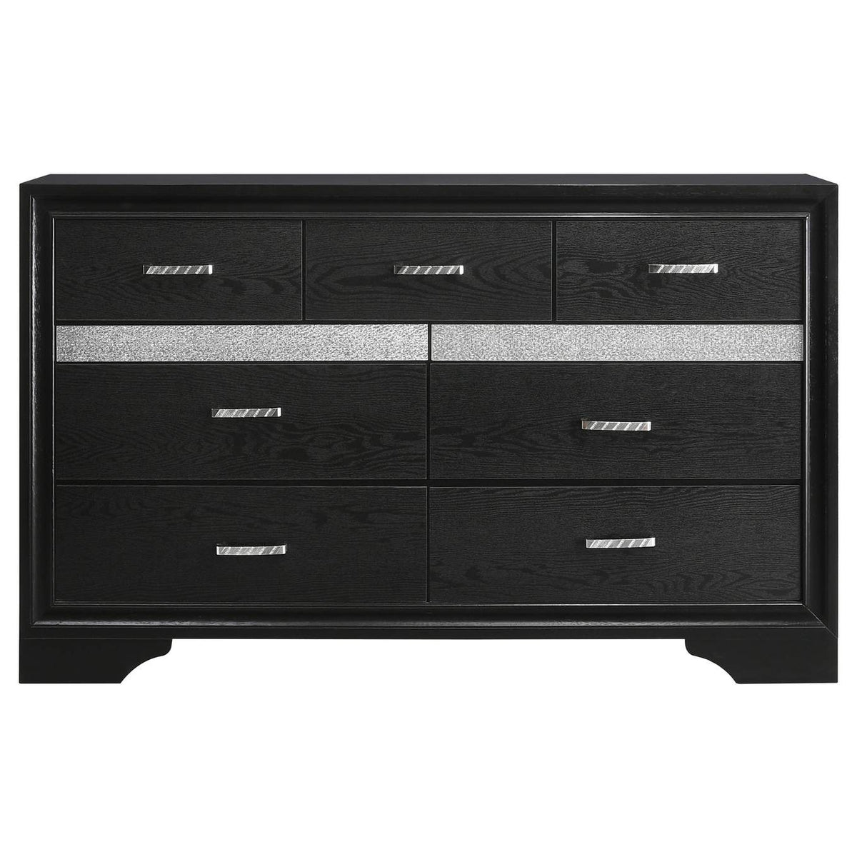 206360F-S4 Miranda 4-piece Full Bedroom Set Black