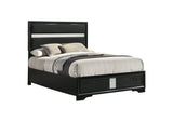 206360F Miranda 54-inch Upholstered Full Panel Bed Black