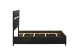 206360F Miranda 54-inch Upholstered Full Panel Bed Black