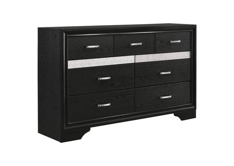 206360KE-S5 Miranda 5-piece Eastern King Bedroom Set Black