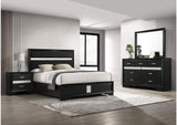 206360KW-S4 Miranda 4-piece California King Bedroom Set Black