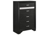 206360KW-S5 Miranda 5-piece California King Bedroom Set Black