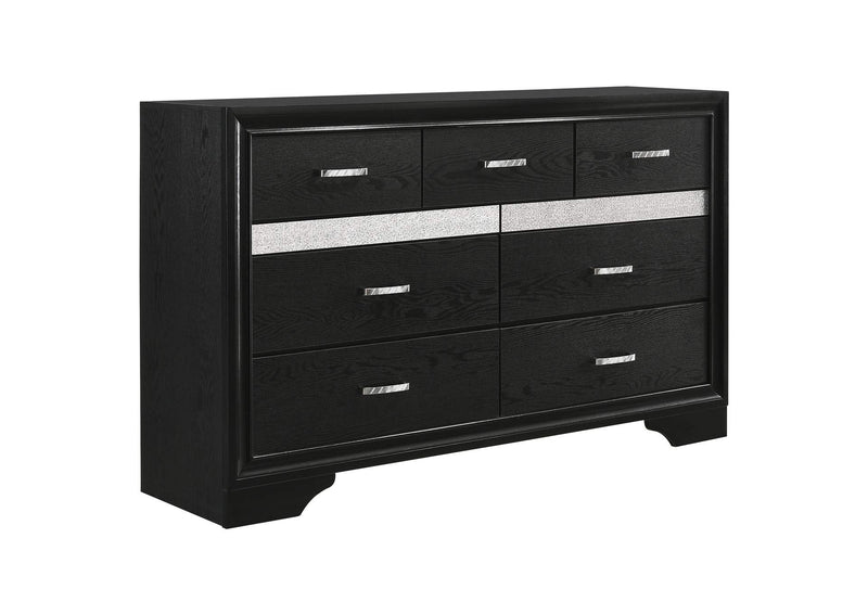 206360Q-S4 Miranda 4-piece Queen Bedroom Set Black