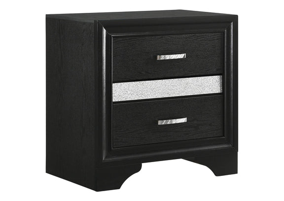206360Q-S5 Miranda 5-piece Queen Bedroom Set Black