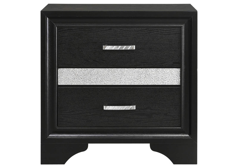 206360T-S4 Miranda 4-piece Twin Bedroom Set Black