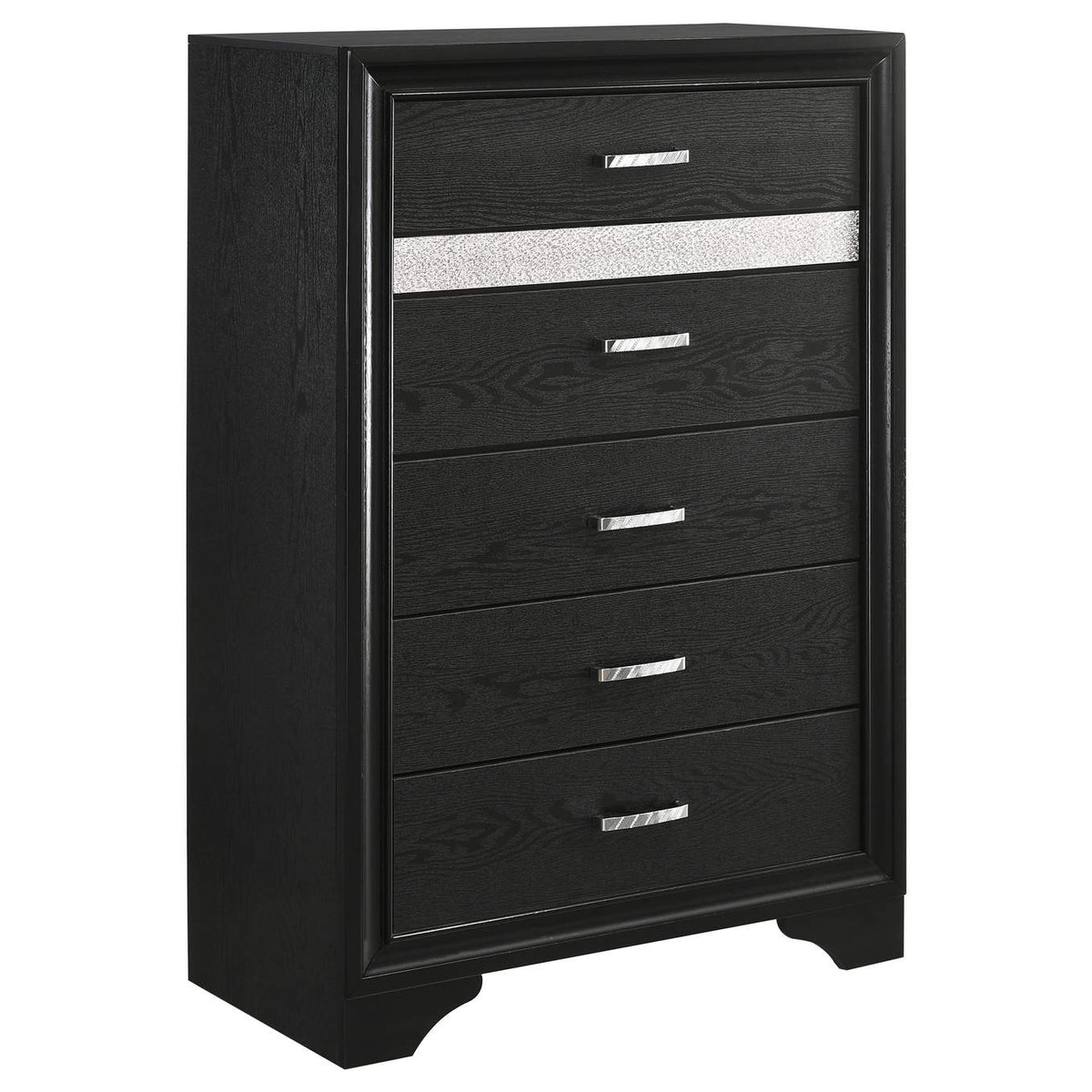206360T-S5 Miranda 5-piece Twin Bedroom Set Black