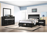Miranda 4-piece Full Bedroom Set Black