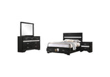 206361F-S4 Miranda 4-piece Full Bedroom Set Black