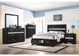 Miranda 5-piece Full Bedroom Set Black