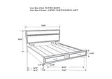 206361KW-S5 Miranda 5-piece California King Bedroom Set Black