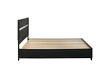 206361KW Miranda 51-inch Wood California King Storage Panel Bed Black